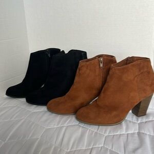 2 pairs of boots